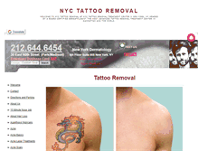 Tablet Screenshot of nyctattooremoval.org